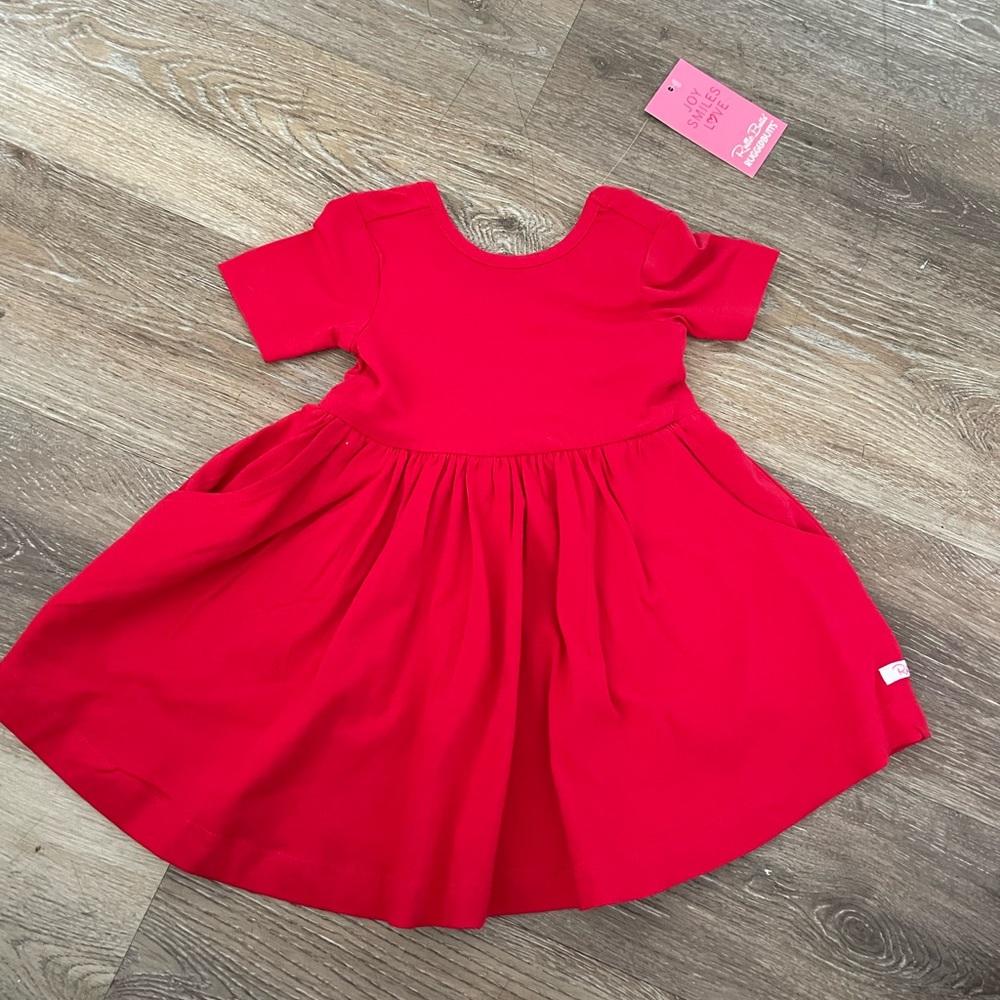 Ruffle Butts red twirl dress
